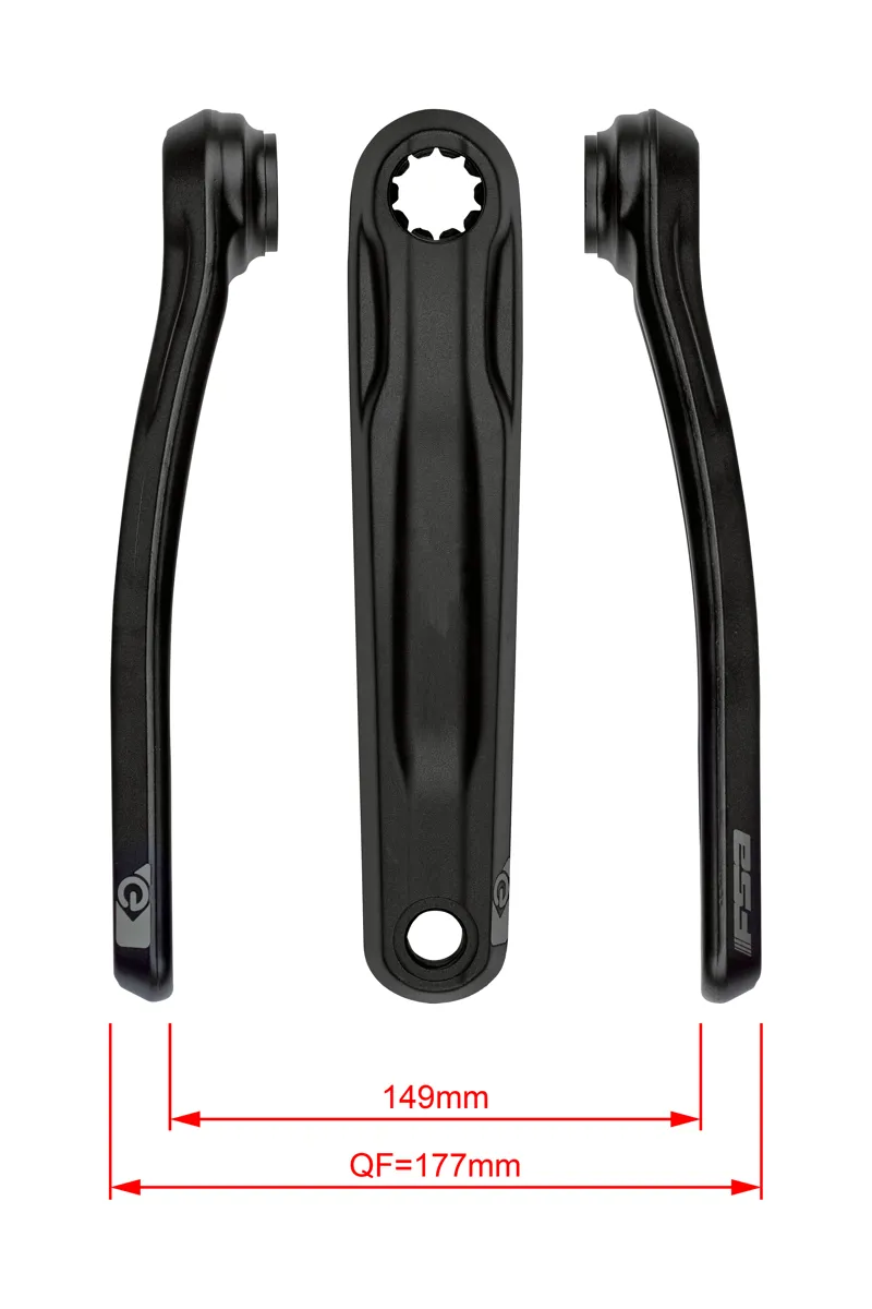 FSA Yamaha CK-762/IS Wider Electric Bike Chainset in Black