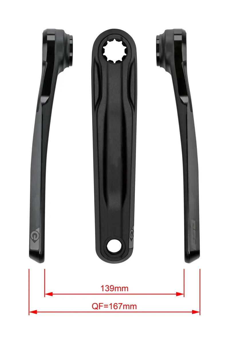 FSA CK-762/IS Bosch G4/Yamaha PWX Crank Arm Set in Black