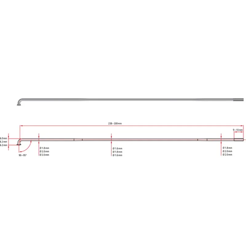 DT Swiss Competition Race 248mm J-bend Spoke 100-box in Black-1