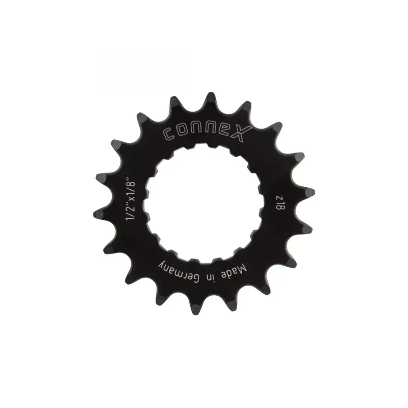 Connex 18-tooth 1/8-inch/3.1mm E-bike Chainring for Bosch in Black