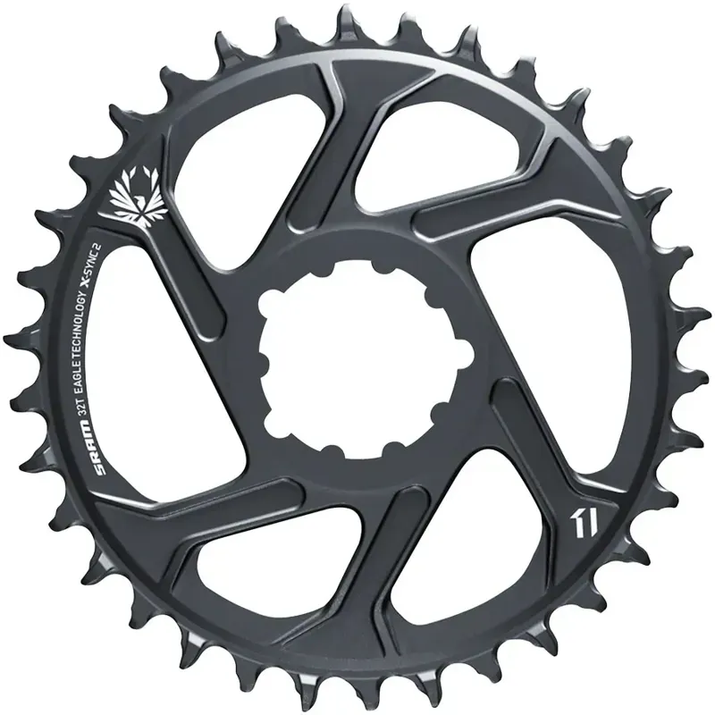 SRAM X-Sync 2 SL DM 3mm Offset Boost Eagle Chain Ring in Lunar Grey