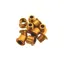 ID Alloy Double 8.5mm Aluminium Chainring Bolts in Anodized Gold