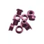 ID Alloy Single 8.5mm Aluminium Chainring Bolts in Anodized Purple