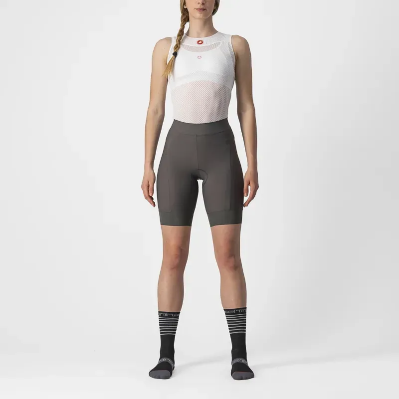Castelli Prima Shorts in Grey/Sulphur