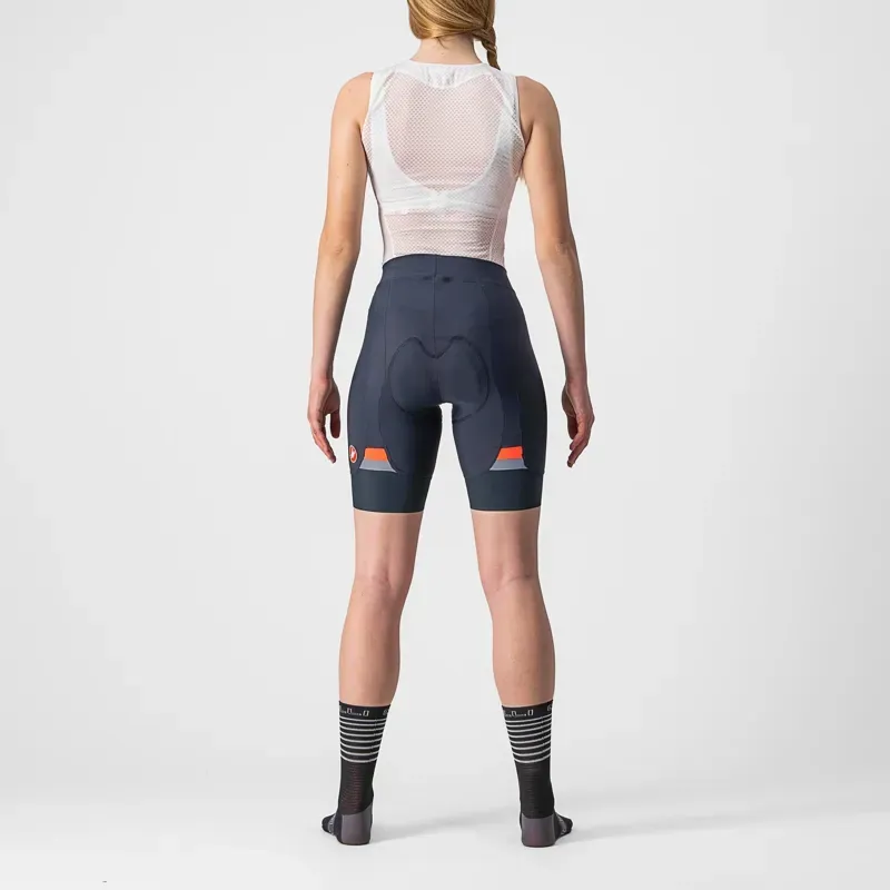 Castelli Prima Shorts in Savile Blue/Brilliant Pink