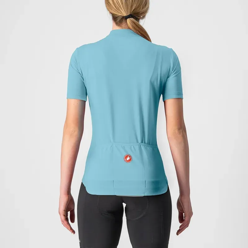 Castelli Anima 3 Women's Jersey in Acqua/Aruba Blue