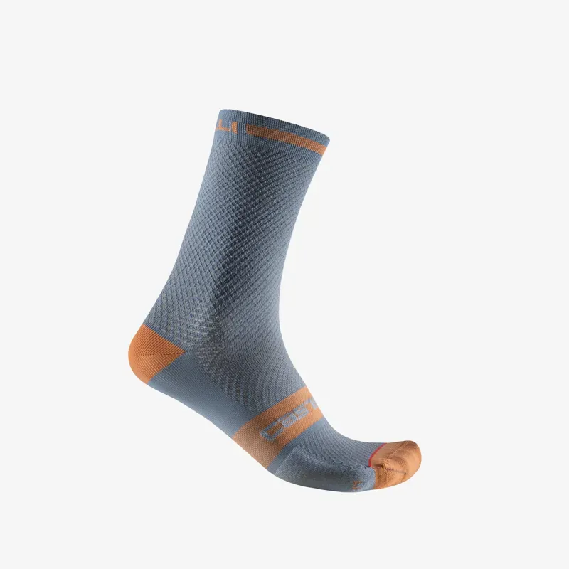 Castelli Superleggera T 18 Socks in Light Steel Blue/Bronze