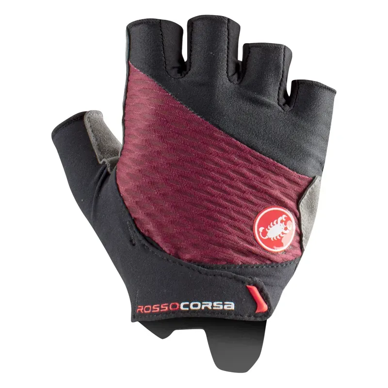 Castelli Rosso Corsa 2 Women's Gloves in Bordeaux