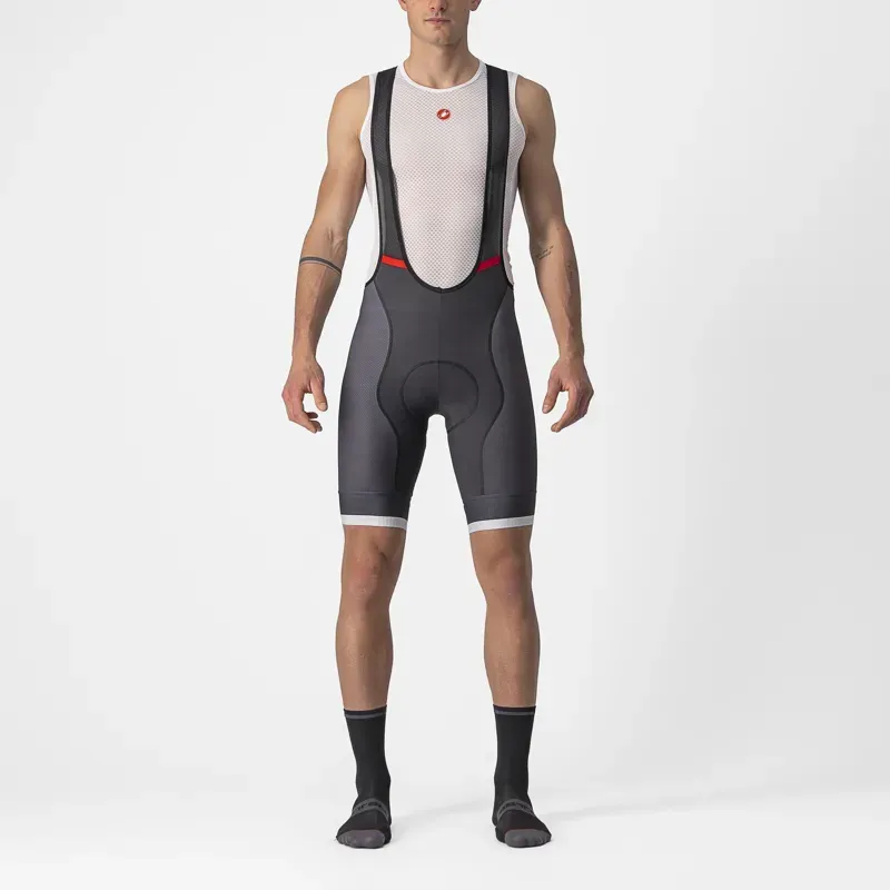 Castelli Competizione Kit Bib Shorts in Grey/Silver Grey