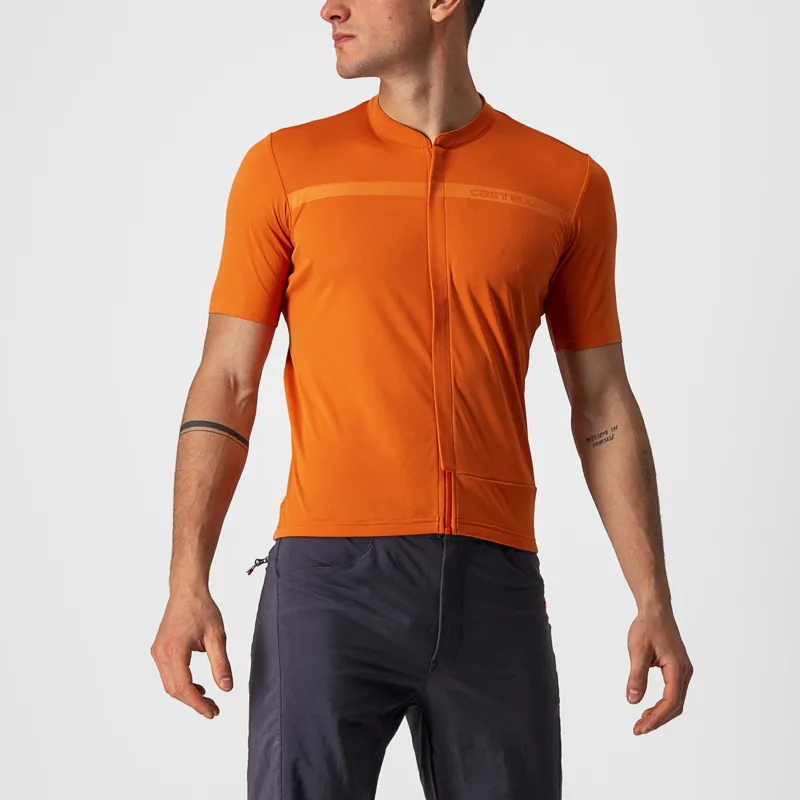 Castelli Unlimited Allroad Jersey in Orange Rust