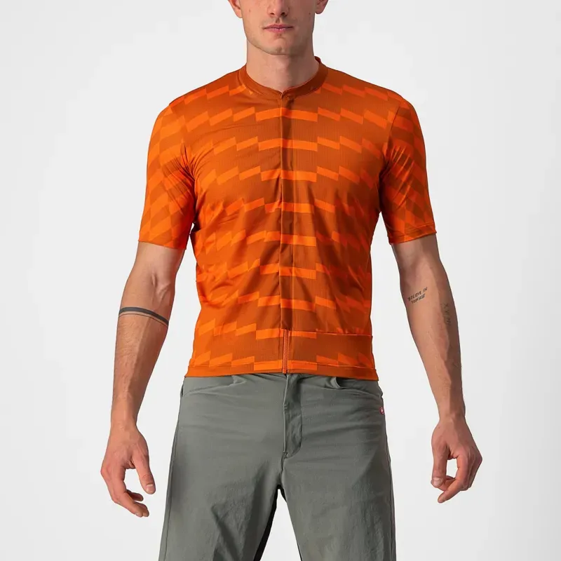 Castelli Unlimited Sterrato Jersey in Spice Orange/Orange Rust