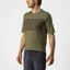 Castelli Trail Tech T-Shirt in Olive Green/Grey/Orange Rust