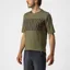 Castelli Trail Tech T-Shirt in Olive Green/Grey/Orange Rust