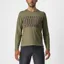 Castelli Trail Tech Longsleeve T-Shirt in Olive Green/ Grey/Orange Rust