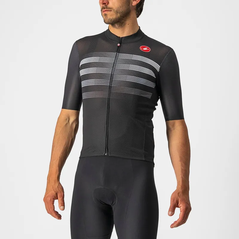 Castelli Endurance Pro Jersey in Black/White/Grey