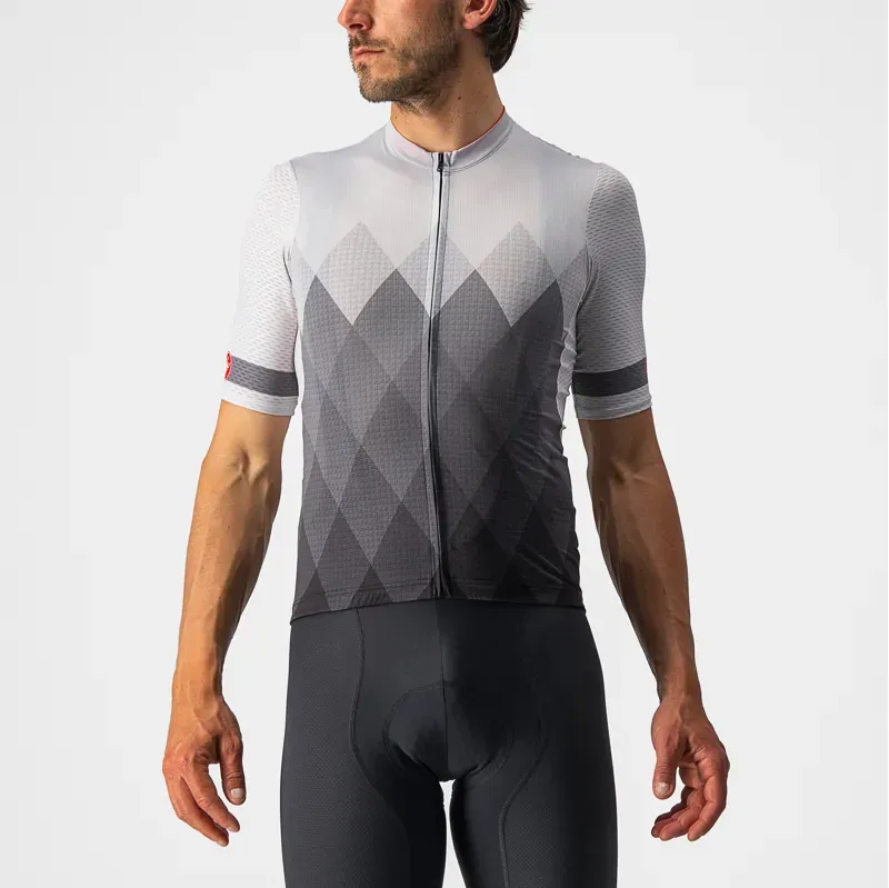 Castelli A Tutta Jersey in Silver Grey/Grey