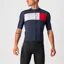 Castelli Prologo 7 Jersey in Savile Blue/Silver Grey/Red