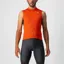 Castelli Entrata VI Sleeveless Jersey in Fiery Red/Grey/Ivory