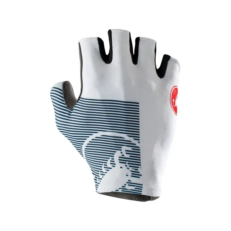 Castelli Competizione 2 Gloves in Ivory/Savile Blue