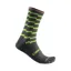Castelli Unlimited 18 Socks in Grey/Electric Green