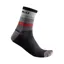 Castelli Scia 12 Socks in Grey/Red/Black