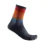 Castelli Scia 12 Socks in Red/Orange/Blue