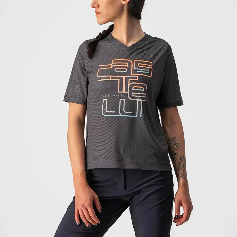 Castelli Trail Tech Women's T-Shirt in Grey
