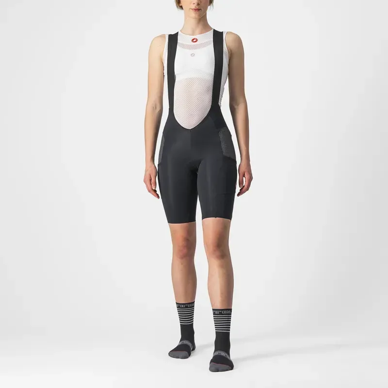 Castelli Free Unlimited Women's Bib Shorts in Black