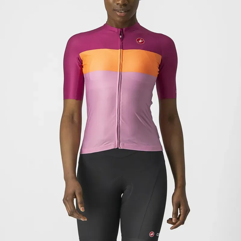 Castelli Aero Pro Women's Jersey in Pink/Coral Flash/Magenta