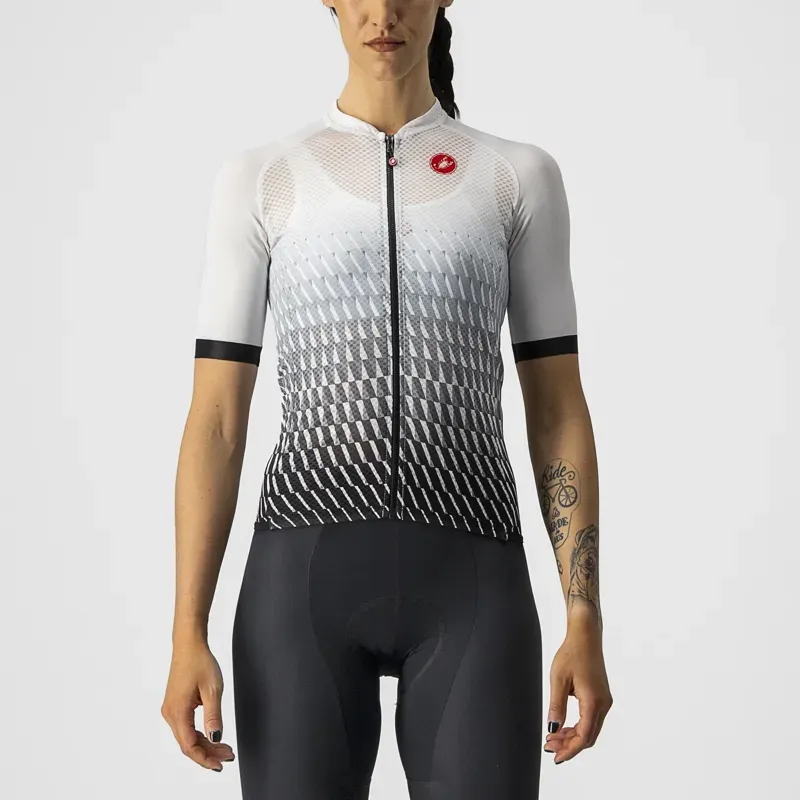 Castelli Climber's 2.0 Women's Jersey in White/Silver Grey/Black