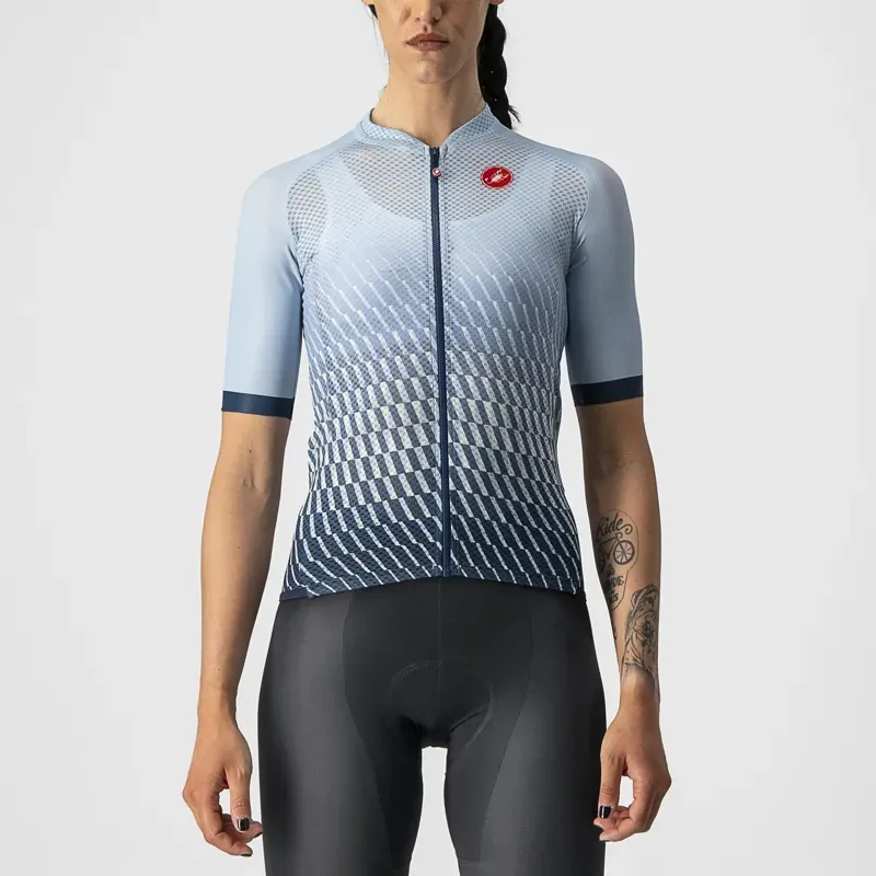 Castelli Climber's 2.0 Women's Jersey in Fog Blue/Acqua/Moonlite