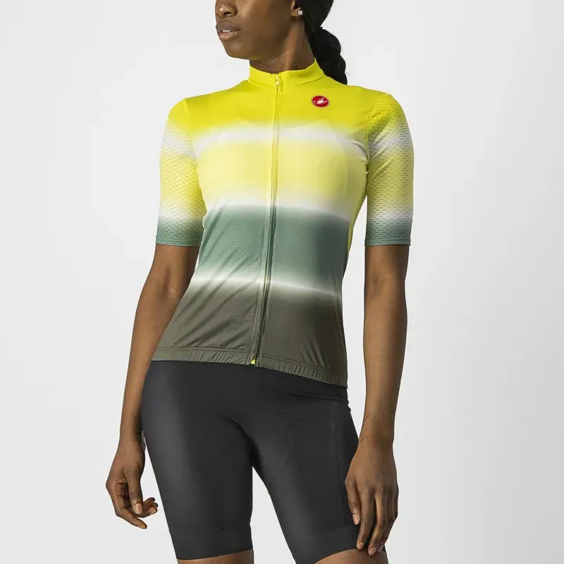 Castelli Dolce Women's Jersey in Sulphur/Military Green