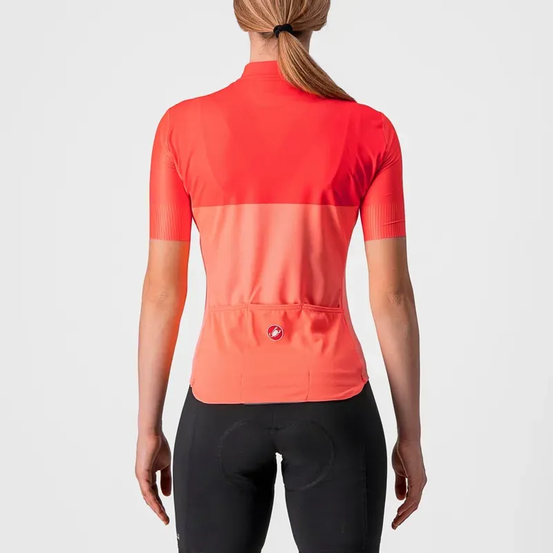 Castelli Velocissima Women's Jersey in Coral Flash/Brilliant Pink