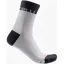 Castelli Velocissima 12 Women's Socks in White/Dark Grey