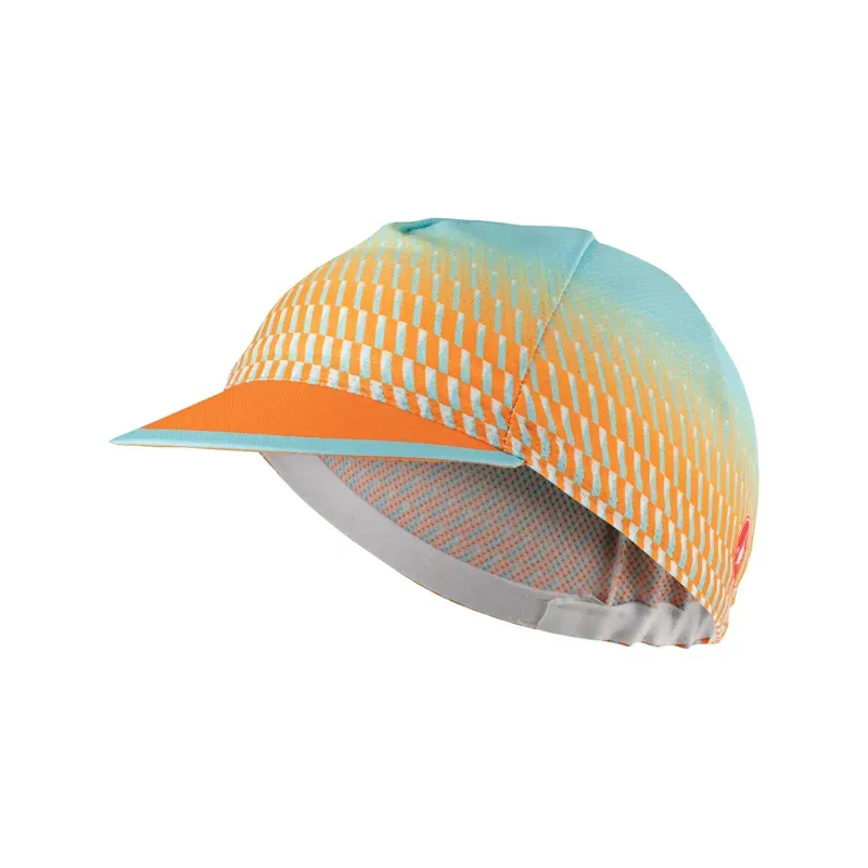 Castelli Climber's Women's Cap in Sky/Acqua/Pop Orange
