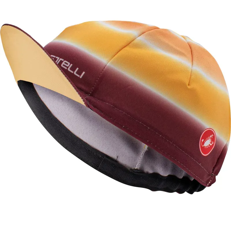 Castelli Dolce Women's Cycling Cap in Sand/Bordeaux