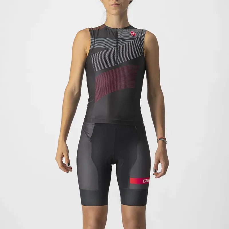 Castelli Free 2 Women's Tri Singlet in Black