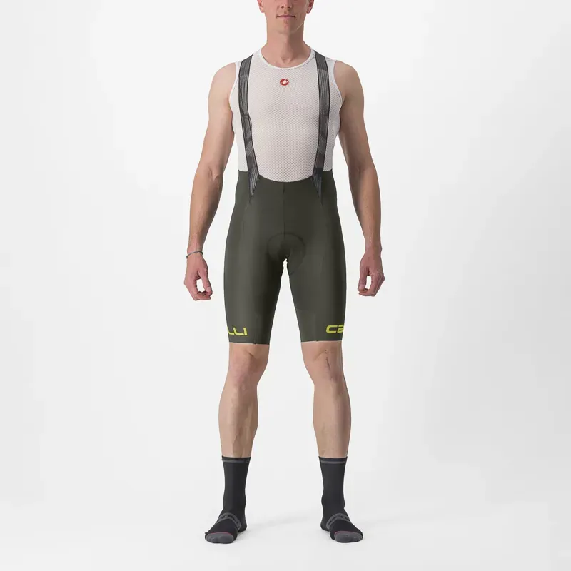 Castelli Free Aero RC Classic Bib Shorts in Green
