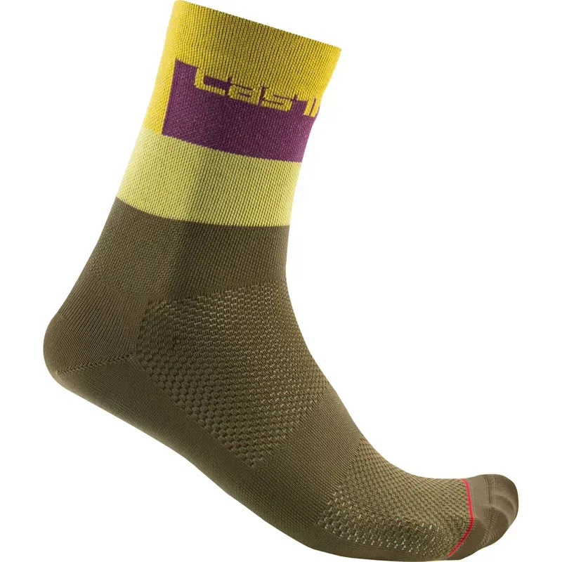 Castelli Blocco 15 Socks in Defender Green
