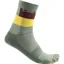 Castelli Blocco 15 Socks in Avacado Green