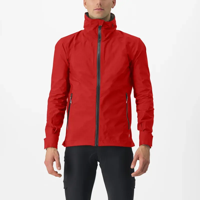 Castelli Trail GT Jacket in Pompeian Red