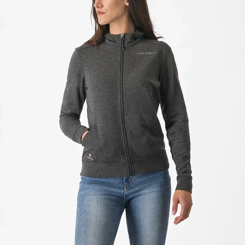 Castelli Milano 2 Full Zip Women's Fleece In Grey