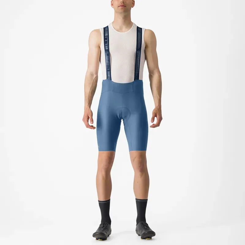 Castelli Espresso Bib Shorts In Steel Blue