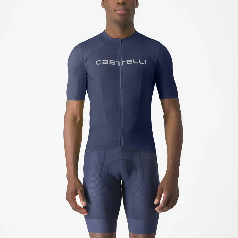 Castelli Prologo Lite Jersey In Belgian Blue/Ivory