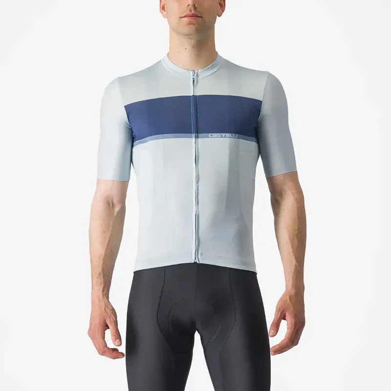 Castelli Tradizione Jersey In Winter Sky/Belgian Blue/Steel Blue
