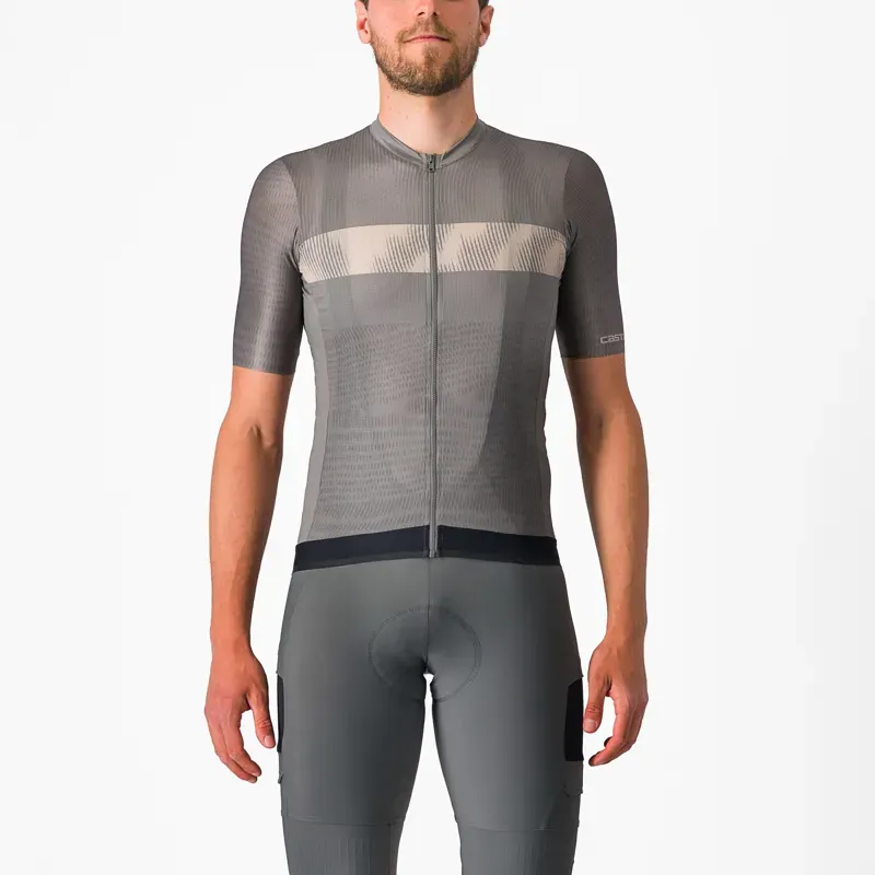 Castelli Unlimited Endurance Jersey In Gunal Grey/Clay