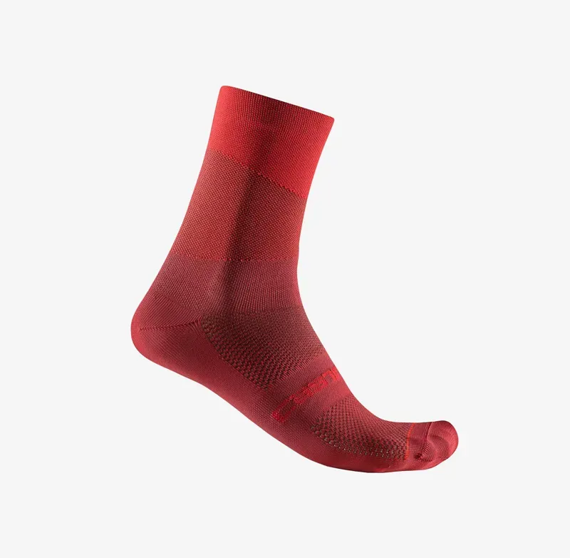 Castelli Orizzonte 15 Socks In Red CST/Rich Red