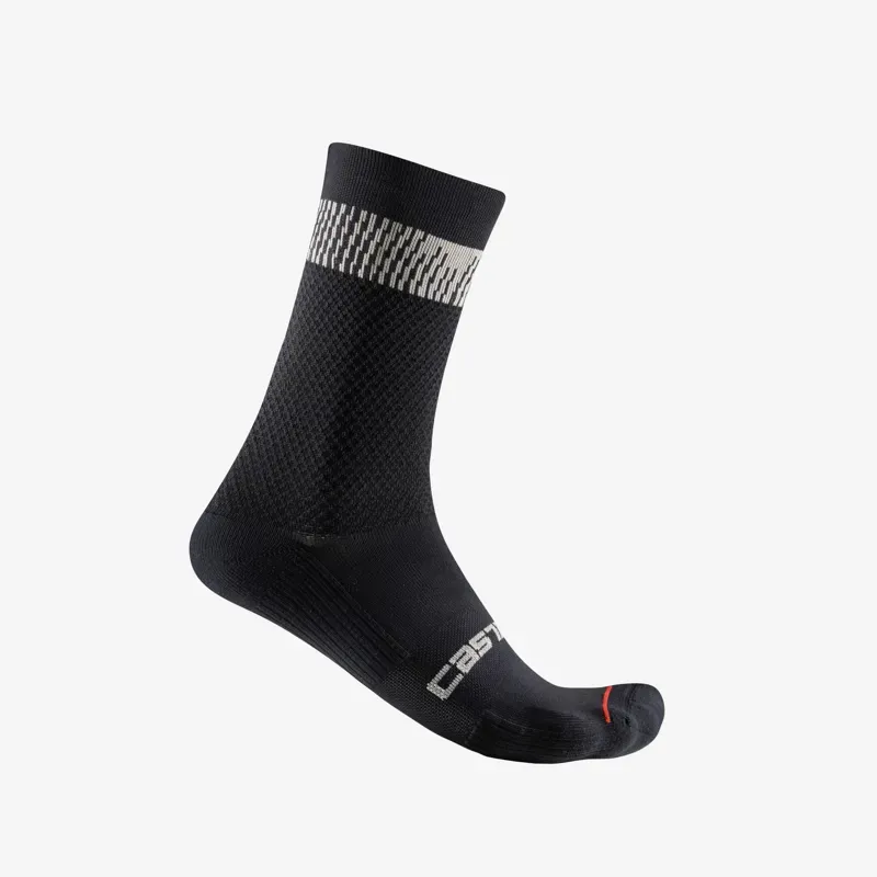 Castelli Unlimited 18 Socks In Black/Silver Moon