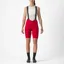 Castelli Espresso Women's DT Bib Shorts In Rich Red