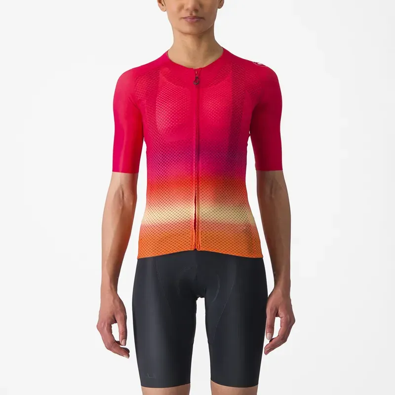 Castelli Climber's 4.0 Women's Jersey In Hibiscus/Pink/Orange